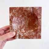 Vintage red marble ashtray