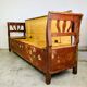 Antique painted wooden valve bench