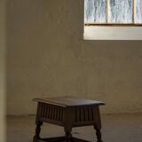 Scandinavian oak stool/box from the early 20th century, 1900s.