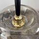 Pair of vintage smoked glass wall lights