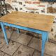Ancienne table de bistrot ancienne en bois