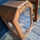 Pair of antique art deco display cabinets, vintage retro decoration