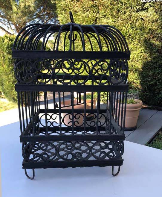 Wrought iron cage