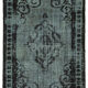 Handmade Unique Anatolian 1970s 214 cm x 311 cm Black Rug
