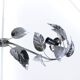 Silver floral lamp