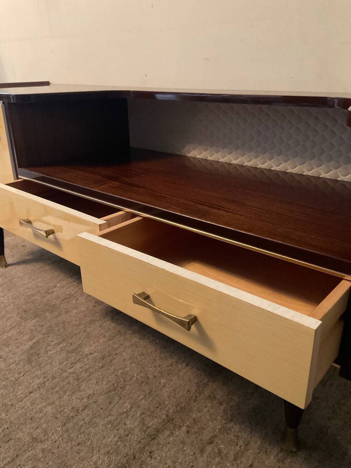 Enfilade meuble tv vintage en teck