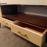 Enfilade meuble tv vintage en teck