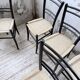 Set of 6 Italian woven rope chairs