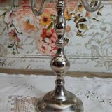 Chandelier 5 branches in silver metal color