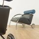 Fauteuil en chrome et cuir Zyklus par Peter Maly pour COR, 1984
