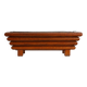 Rectangular Art Deco planter in wood, France 1920