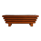 Rectangular Art Deco planter in wood, France 1920