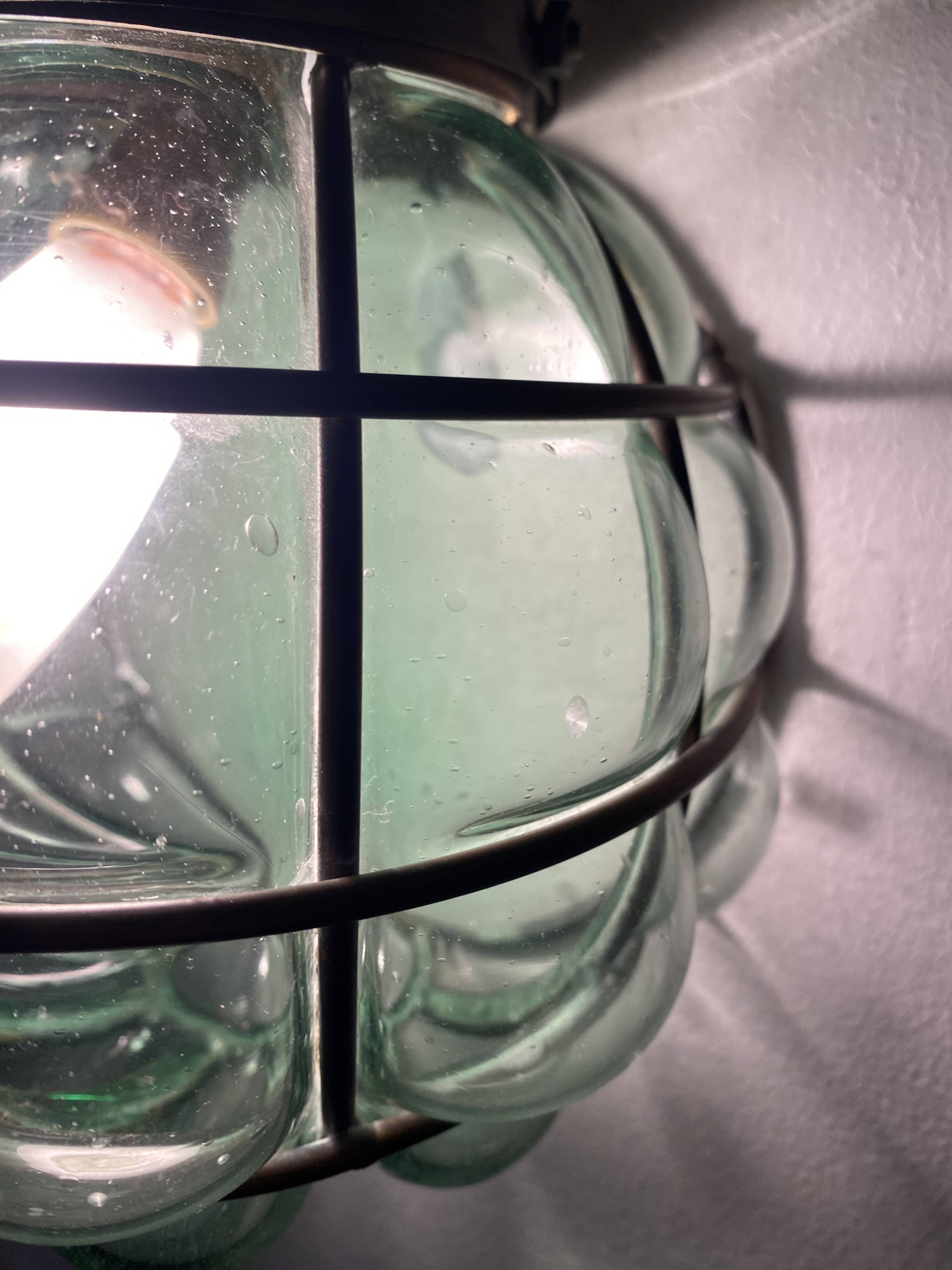 Marine wall lamp in blown glass