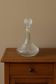 Superb vintage chiseled glass carafe