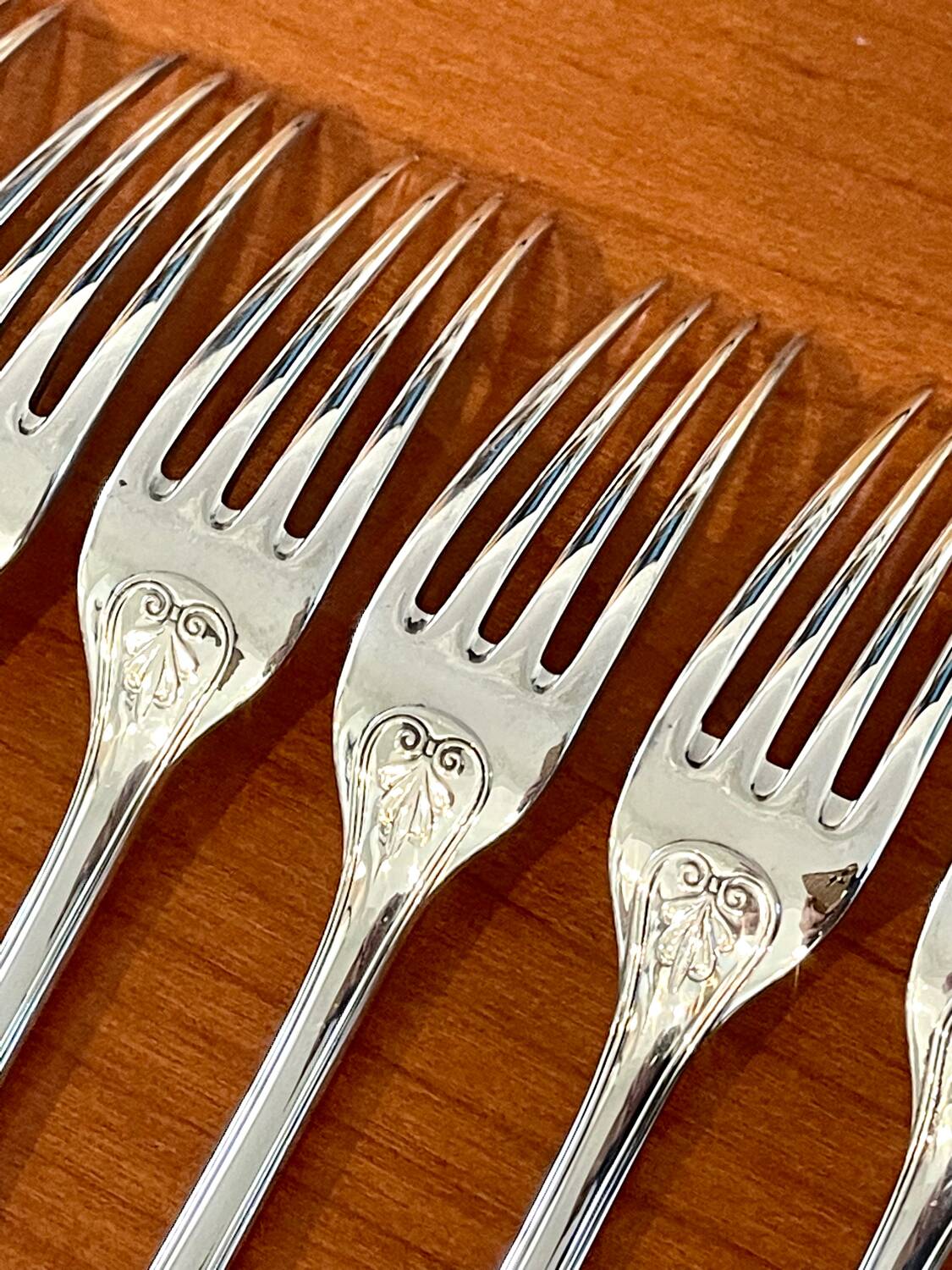 Christofle Malmaison 12 dessert forks 17 cm new condition