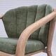 1970s, pair of Scandinavian lounge chairs, furniture velour and rattan