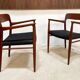 Danish teak model 56 chairs by Niels O. Møller for J.L. Møllers, 1954, set of 4