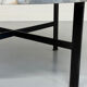 Antique stone and metal coffee table, vintage 70s design