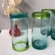 Aztecas Mexico blown glass glasses