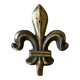 Brass fleur-de-lis