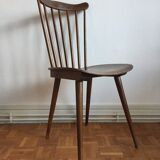 Set of 6 chairs Baumann Menuet in beech, compass feet