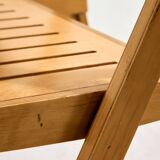 Foldable beech chair