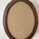 Wooden and embroidered fabric fireplace screen