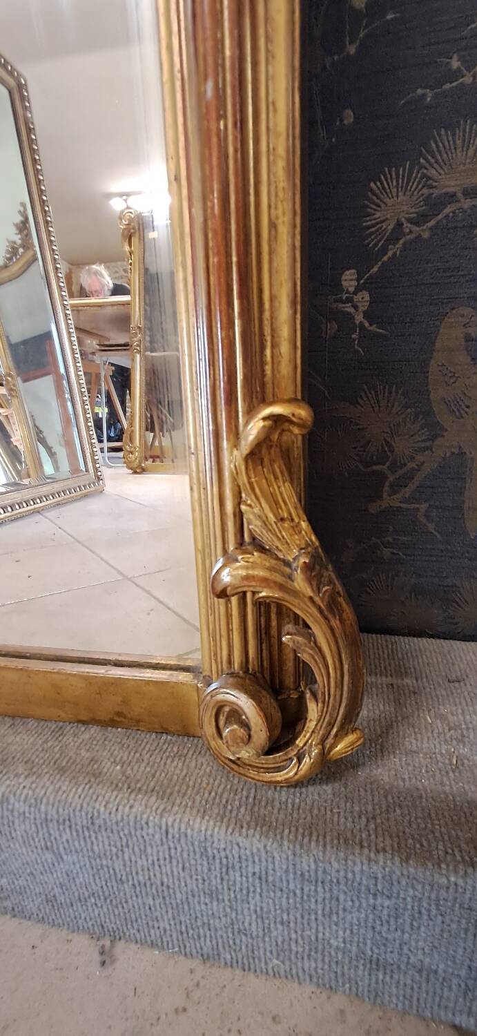Antique 19th century mirror 184 x 108
