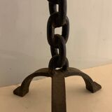 Brutalist chain-shaped candle holder