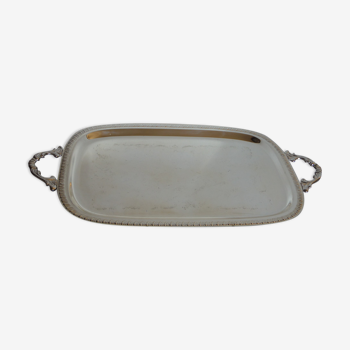 Silver serving tray