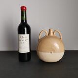 Vase soliflore français en grès émaillé / signature / céramique française / travail artisanal