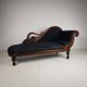 Carved Swan Chaise Longue, 20th Century