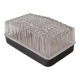 Rectangular brutalist outdoor wall lamp, 1960-1970