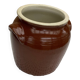 Old large glazed stoneware pot