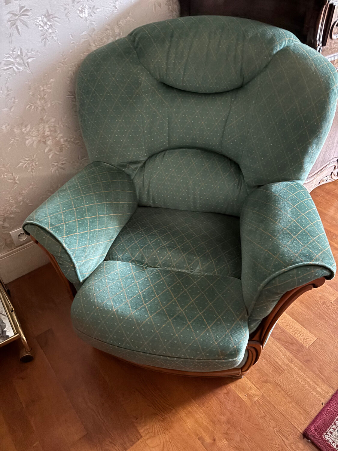 Convertible sofa with an armchair