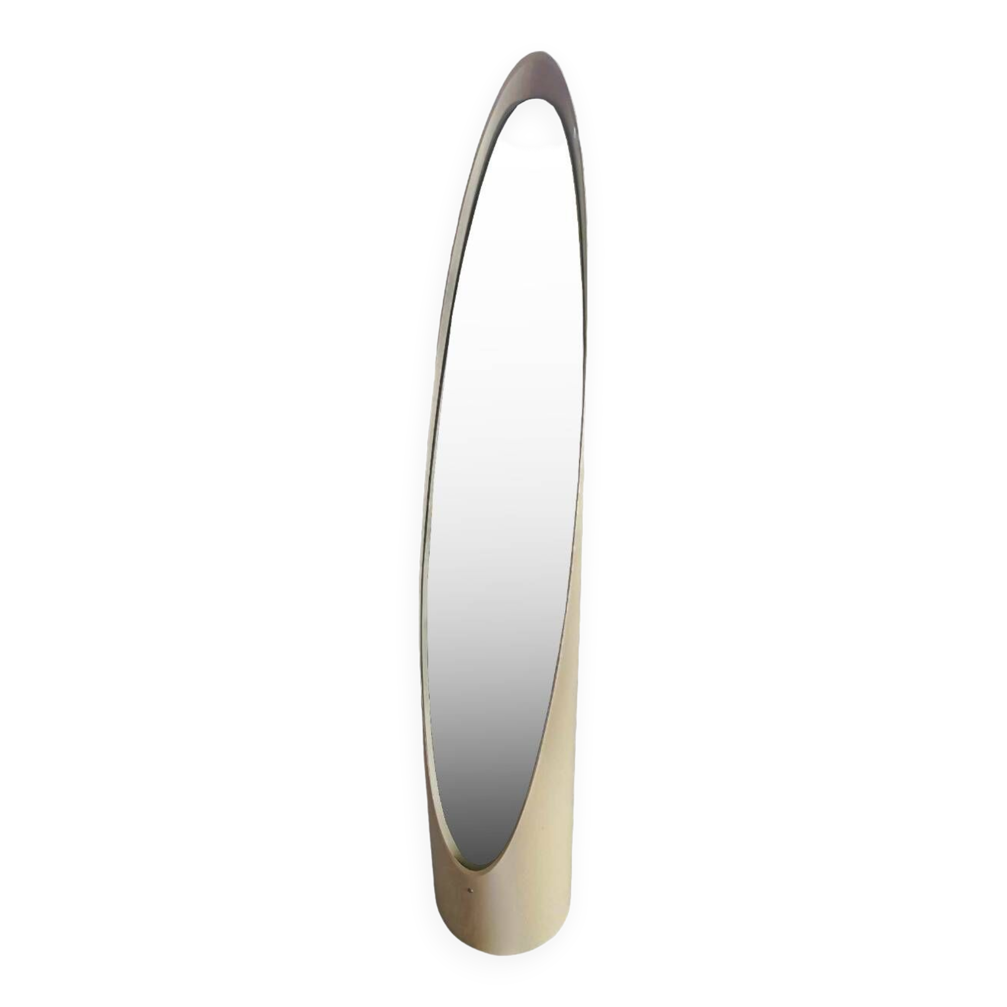 Vintage "lipstick" mirror by Roger Lecal 1970s, very good condition.