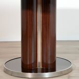 Round dining table with 1970s Italian design extension