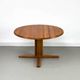 Table de Salle à Manger Ronde en Teck avec Extension, Danemark, années 1970