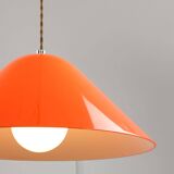 Mid-Century Orange Pendant Lamp from Guzzini, 1960s