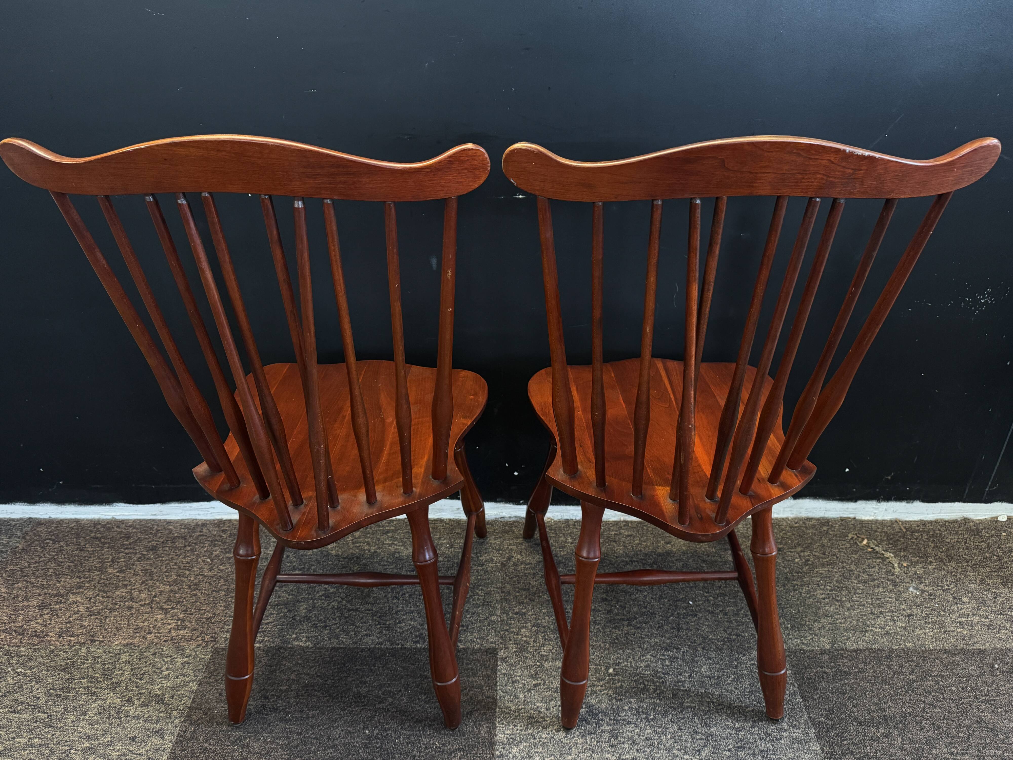 Pair of spindle-back Windsor chairs