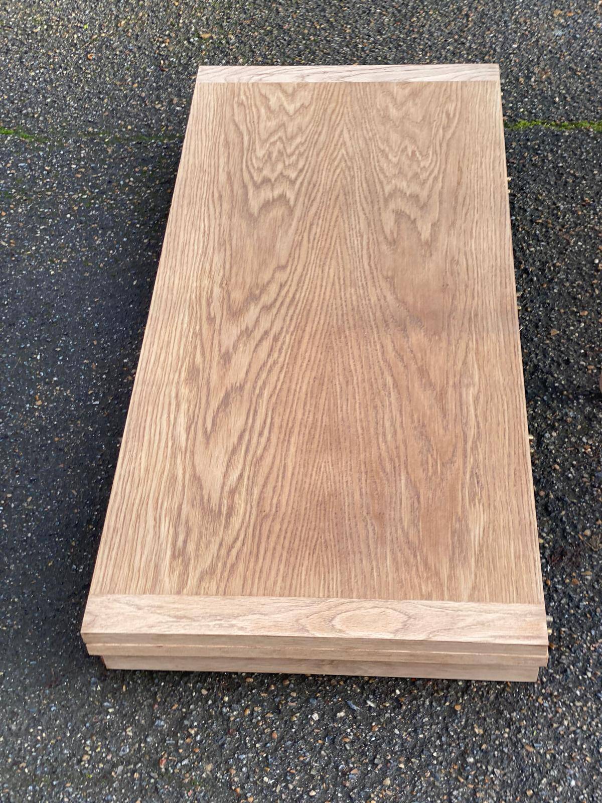 Table à manger scandinave extensible rénovée en chêne 110cm du XXème