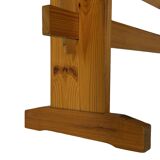 Vintage Scandinavian pinewood bench from the 1960's modern design