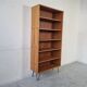 Scandinavian bookcase in teak and walnut, 60s