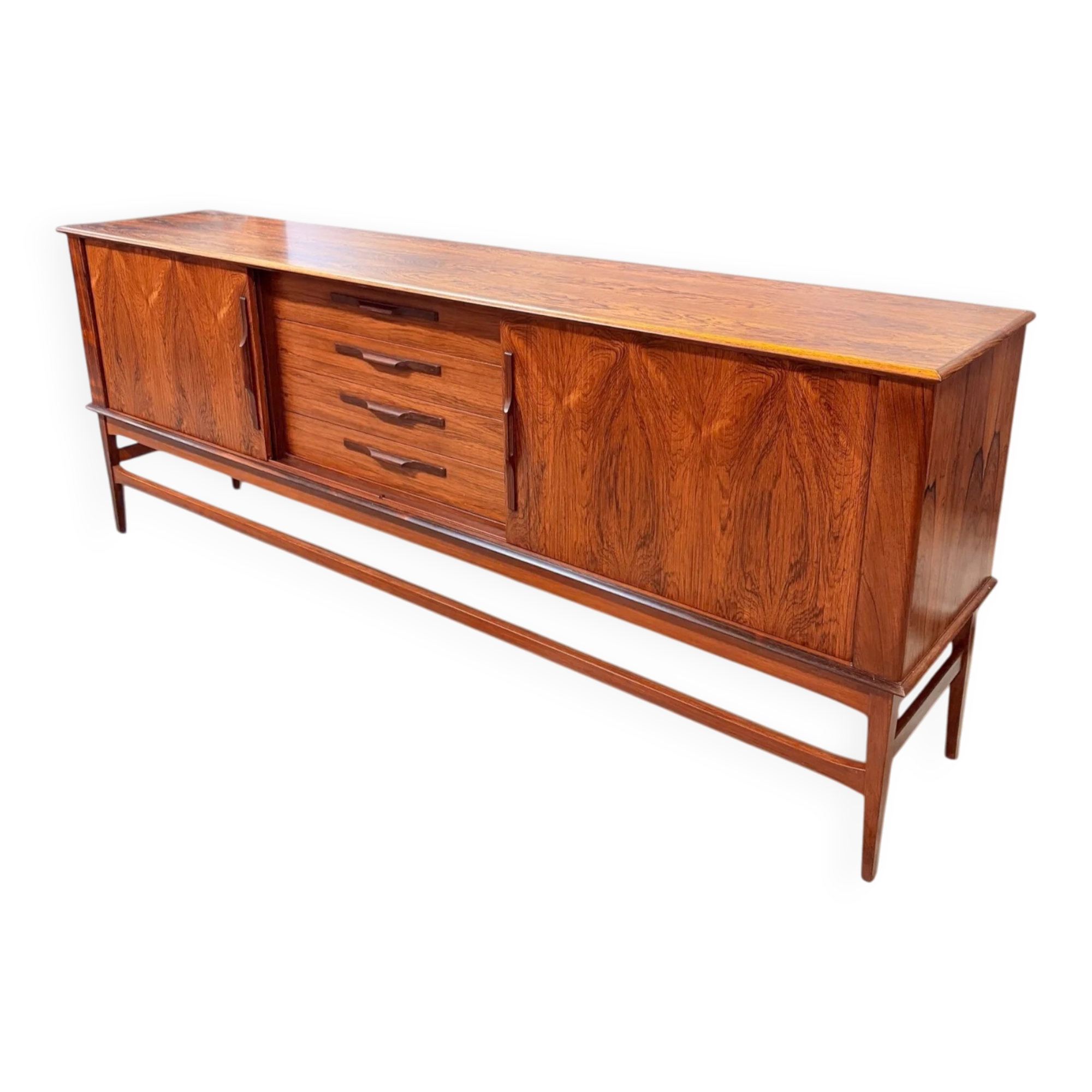Enfilade en palissandre par Arnø, danois, années 1960.