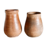Paire de pots en terre cuite terracotta