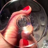 Set of 12 baccarat crystal water glasses carcassonne model