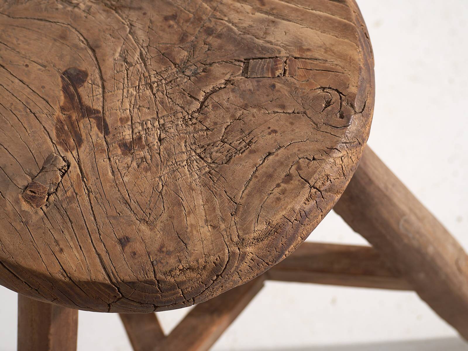 Antique wabi sabi style stool (c.1900)
