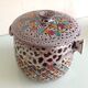 Polychrome cermal pot by FPP Vallauris / vintage 60s