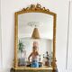 Louis XVI mirror, 19th century, gilded with sheet 136x88cm