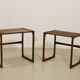 Scandinavian nesting tables rn teak year 60. Ref twiny.
